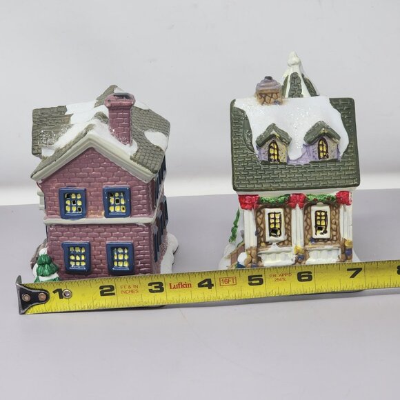 Vintage Wellington Square‎ Collection Ceramic Holiday Village Houses Christmas - Picture 10 of 11